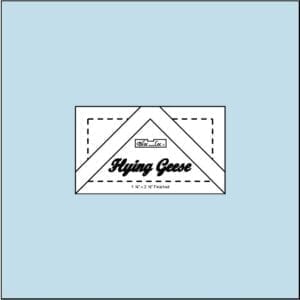 Bloc Loc Flying Geese Ruler 1-1/4" x 2-1/2" Finished