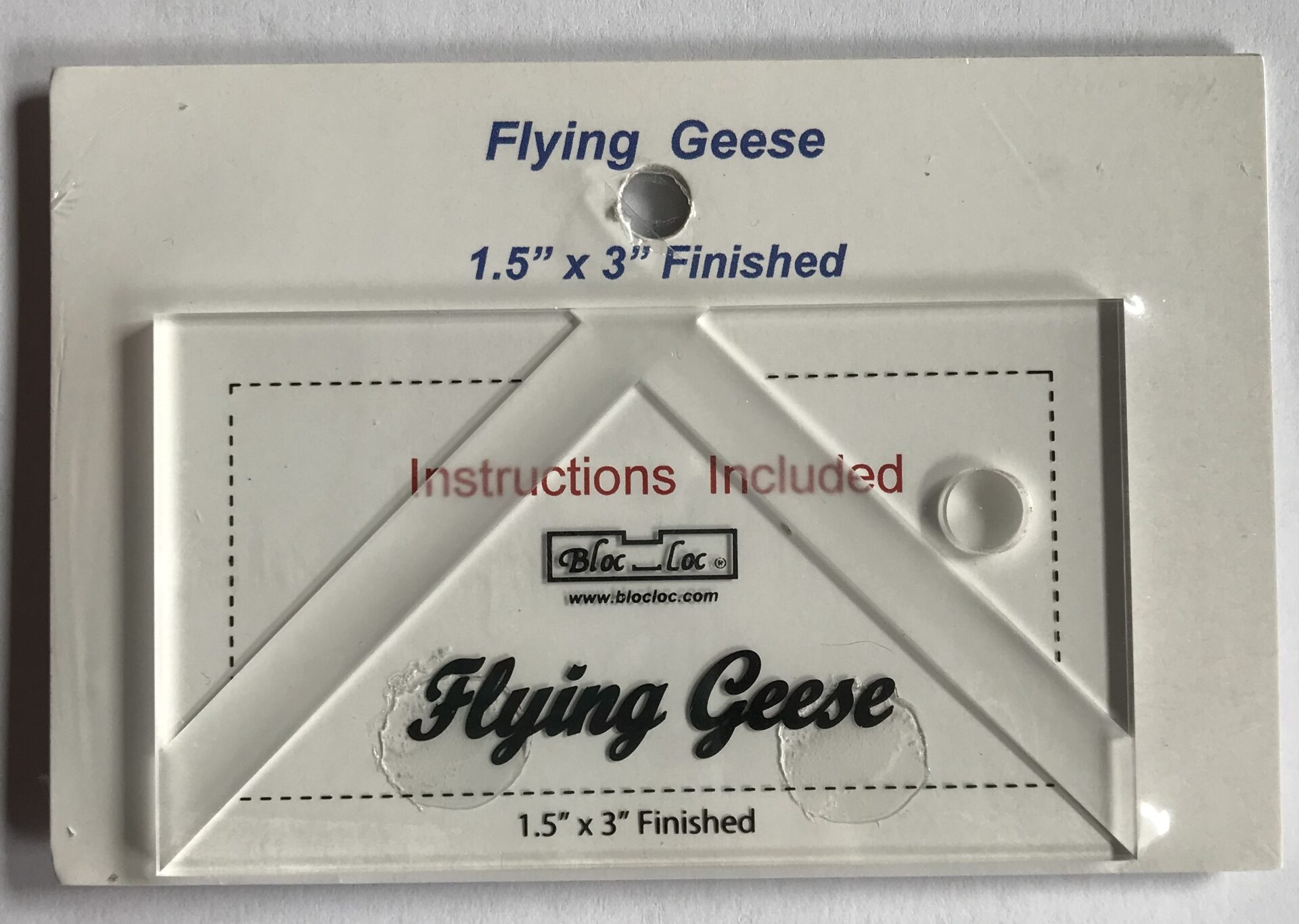 Small Flying Geese Ruler 3 X 6 by Quilt in a Day 735272020066