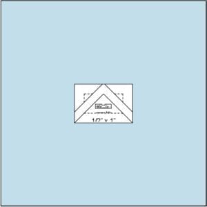 Bloc Loc Flying Geese Ruler 1/2" x 1" Finished