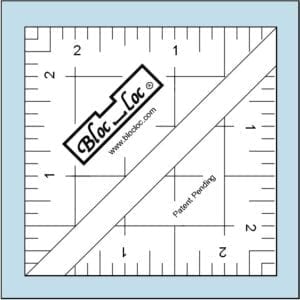 Bloc Loc Half Square Triangle Ruler 2.5"