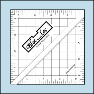 Bloc Loc Half Square Triangle Ruler 4.5"