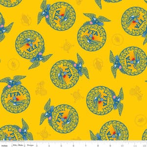 FFA Forever Blue 2 Badge Toss Yellow C15850-YELLOW