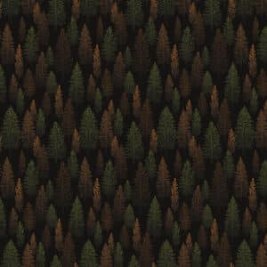 Pine Grove Trees Black C15932-BLACK
