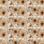 Evening on the Prairie Watercolor Sunflowers CD16743-CREAM