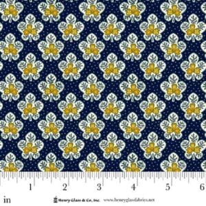 Love Struck Leafy Blossoms 2284-77 Navy