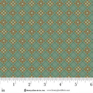 Flower Pot Prints 1107-11 Turquoise