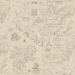 Independence C17332 Beige Colonial Map