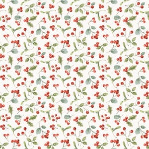 Holiday Spirit Berries CD17463-Cream