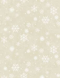 Quilt Minnesota 2026 Digital Snowflakes Y4890-12 Khaki