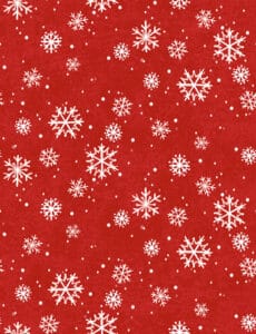Quilt Minnesota 2026 Digital Snowflakes Y4890-82 Red