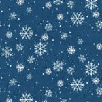 Quilt Minnesota 2026 Digital Snowflakes Y4890-93 Light Navy