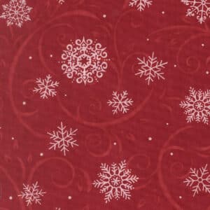 When Snow Falls 56172-14 Berry Red